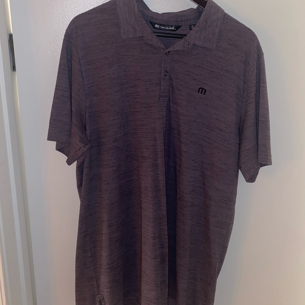 Travis Matthew Short Sleeve Purple Polo